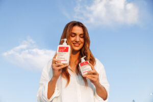 Defence SPF 50 with niacinamide at the beach