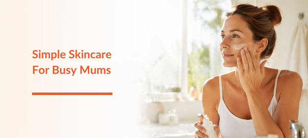 Image of a woman applying skincare products